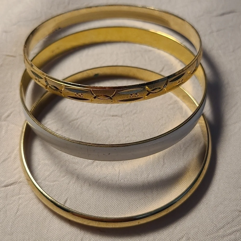 Vintage 3 BANGLE BRACELETS
